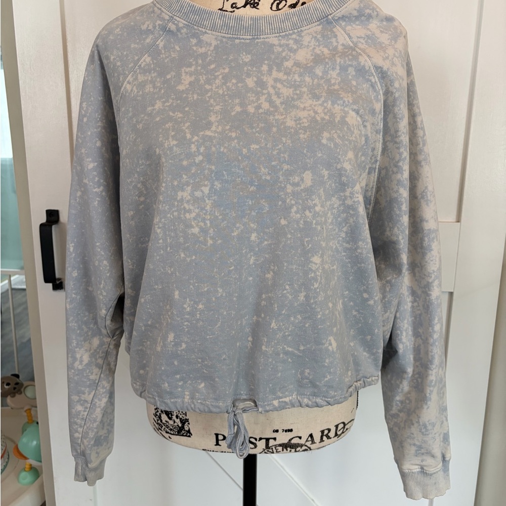 🔸Light Blue Speckled Sweatshirt - Picture 2 of 3